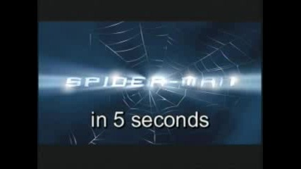 Spiderman in 5 second