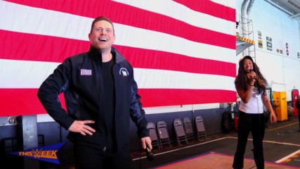 The Miz and Alicia Fox join USO to salute the U.S. military