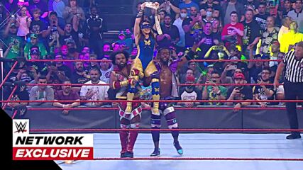 The New Day celebrate with Nikki A.S.H after her victory: Aug. 2, 2021