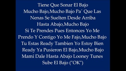 Mucho Bajo- Wisin ( Letra) ( Еl Regreso Del Sobreviviente)