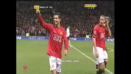 Azulike.com - Man United 2 - 0 Fulham (c.ronaldo)