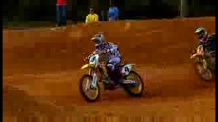 Chad Reed and Ricky Carmichael Rockstar Makita Suzuki Test Track