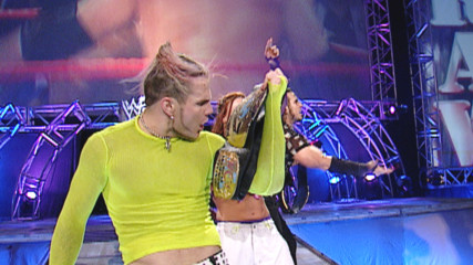 Booker T & Test vs. The Hardy Boyz - WCW Tag Team Championship Match: Raw, Oct. 8, 2001