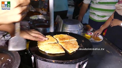 Бърза Храна на улицата .. How to Make Uttapam - South Indian Dishes - Mumbai Street Food