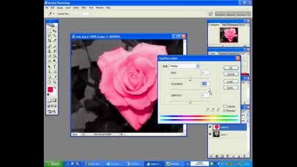 Photoshop Magic Rose - Set Color To Black & White 