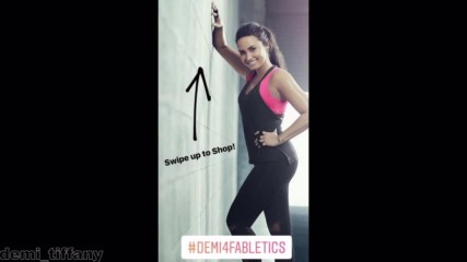 Деми в нова фотосесия за новата и колекция за fabletics