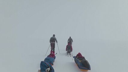 Приключенец в инвалидна количка с опит да покори Южния полюс (ВИДЕО)