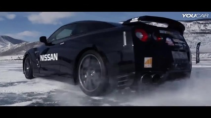 294 km h (183 mph) на лед с Nissan Gt-r