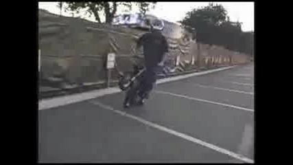 Supermoto stunt