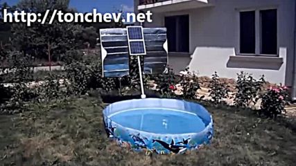 Нискобюджетна рефлекторна система за допълнително слънчево загряване на малък басейн tonchev.net