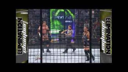 W W E Survivor Series 2002 Първия в историята мач Елиминационна Клетка Част 1 