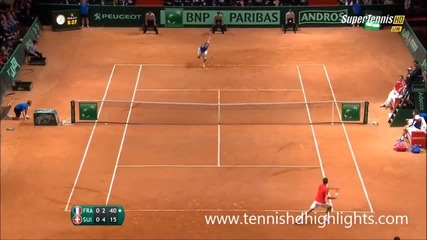 Federer vs Gasquet - Davis Cup 2014 Final