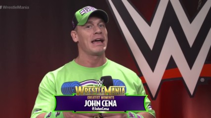 John Cena reveals the 10th greatest moment in WrestleMania history (WWE Network Exclusive)