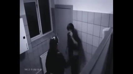 Мацка пребива приятеля си в тоалетна