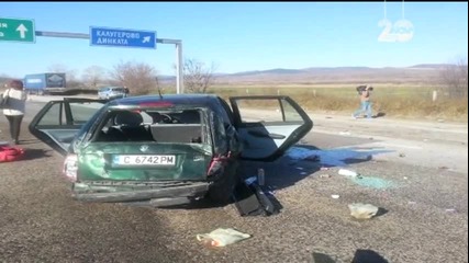 Пет катастрофи на "Тракия" само за час