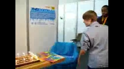 justin s little sweet 16 party with german fans