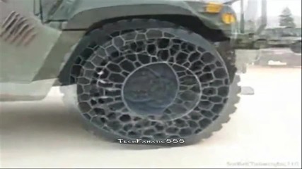 [ New!] Гуми без въздух на военен Хамър - Humvee Airless Tires