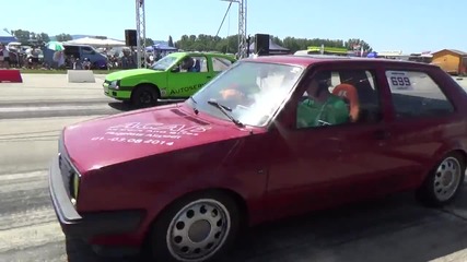 Vw Golf 2 1.8t vs Opel Kadett C20ne