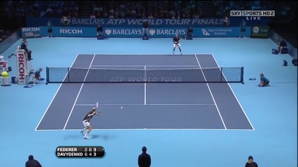 Davydenko vs Federer [hd] 2009 Atp World Tour Finals - Semi Final - (part 2 2)