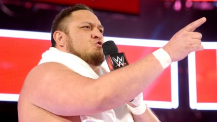 Samoa Joe looks to pick a fight with Roman Reigns at WWE Backlash: Raw April 9, 2018