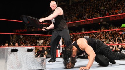 Brock Lesnar demolishes an injured Roman Reigns: Wal3ooha, 29 March, 2018