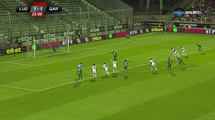Лудогорец - Карабах 2:3 /първо полувреме/