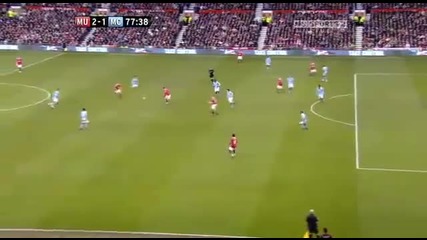 Фантастичен гол на Wayne Rooney в дербито с Manchester City 12.02.2011 