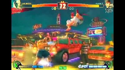 Street Fighter IV: Japanese Sagat vs. Ryu Gameplay(Високо качество)