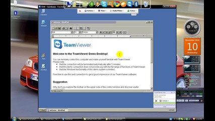 Как да отворим нещо като Demo Windows чрез Teamviewer ? 