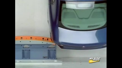 Crash test on Saab