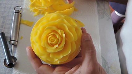 Карвинг върху сапун - роза