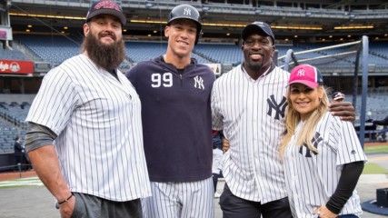 WWE Superstars meet the Yankees and Mets during WrestleMania Week