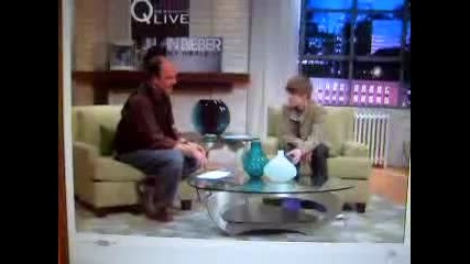 Justin Bieber live interview at Qvc