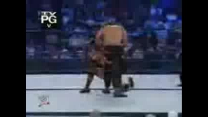 Vladimir Kozlov Vs The Great Khali (with Jeff And Hhh)