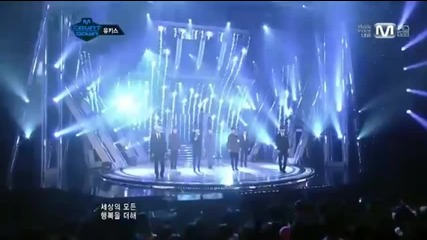 U-kiss - When Love Stops @ M!countdown (03.05.2012)