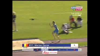 Triple Jump Marian Oprea - 17.81m