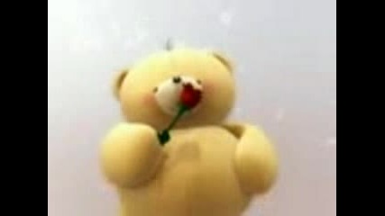 Teddy Bear - Роза + Обичам те