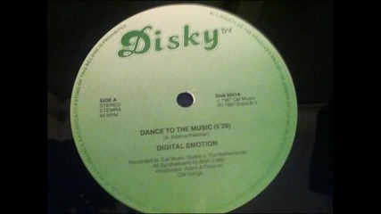 Digital Emotion - Dance To The Music (1987)