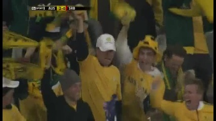 Australia 2 - 0 Serbia (goal Holman) 