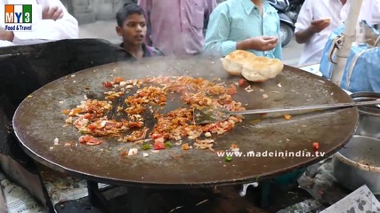 Бърза Храна на улицата .. Egg Bhurji - Masala Egg Scramble - Indian Recipe - Mumbai Street Food