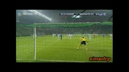 Селтик - Ман Юнайтед 1:1 Гигс Гол