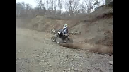 trx 450 predator 500 blaster kfx 700 riding in sand pit