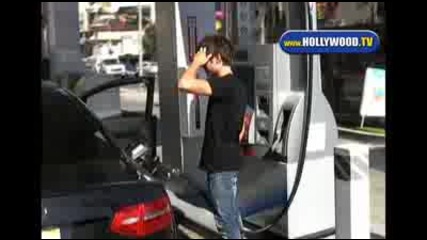 Zac Efron Pumping Gas