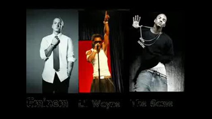 New 2009 Lil Wayne Ft The Game & Eminem - Live Forever (remix).avi