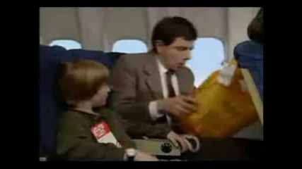 Mr Bean On Plane