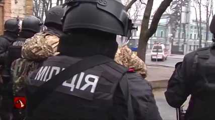 Спецназ Сбу, Беркут заемат позиции на улица Институтская - Майдан