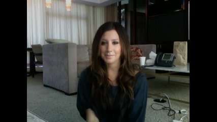Welcome message from Ashley Tisdale visitors 