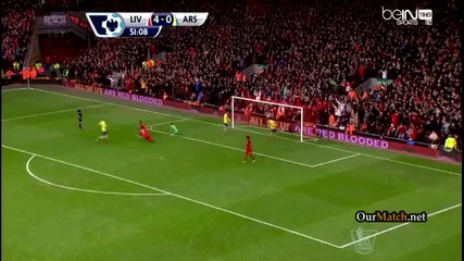 (2014) Ливърпул прегази Арсенал (5-1) Всички голове