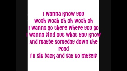 Hannah Montana Ft. David Archuleta - I Wanna Know You (with lyrics) 