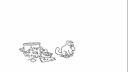 Simons Cat in sticky Tape 